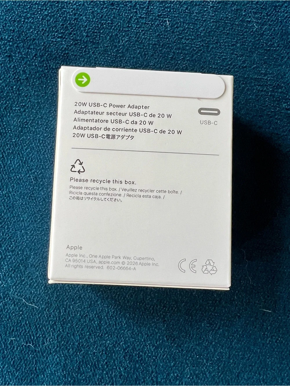 Apple USB-C 20W Power Adapter - White Charger